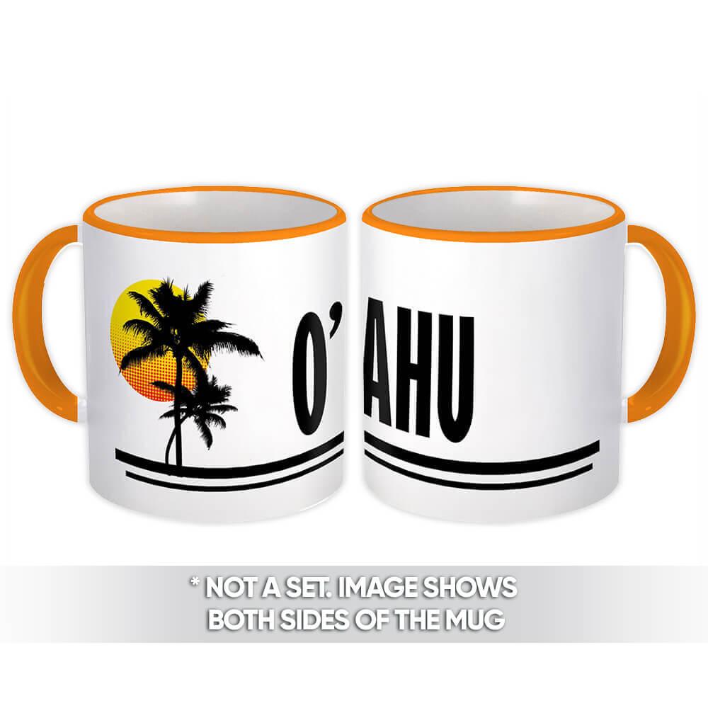 Gift Mug : O'ahu USA Tropical Beach Travel Souvenir Summer