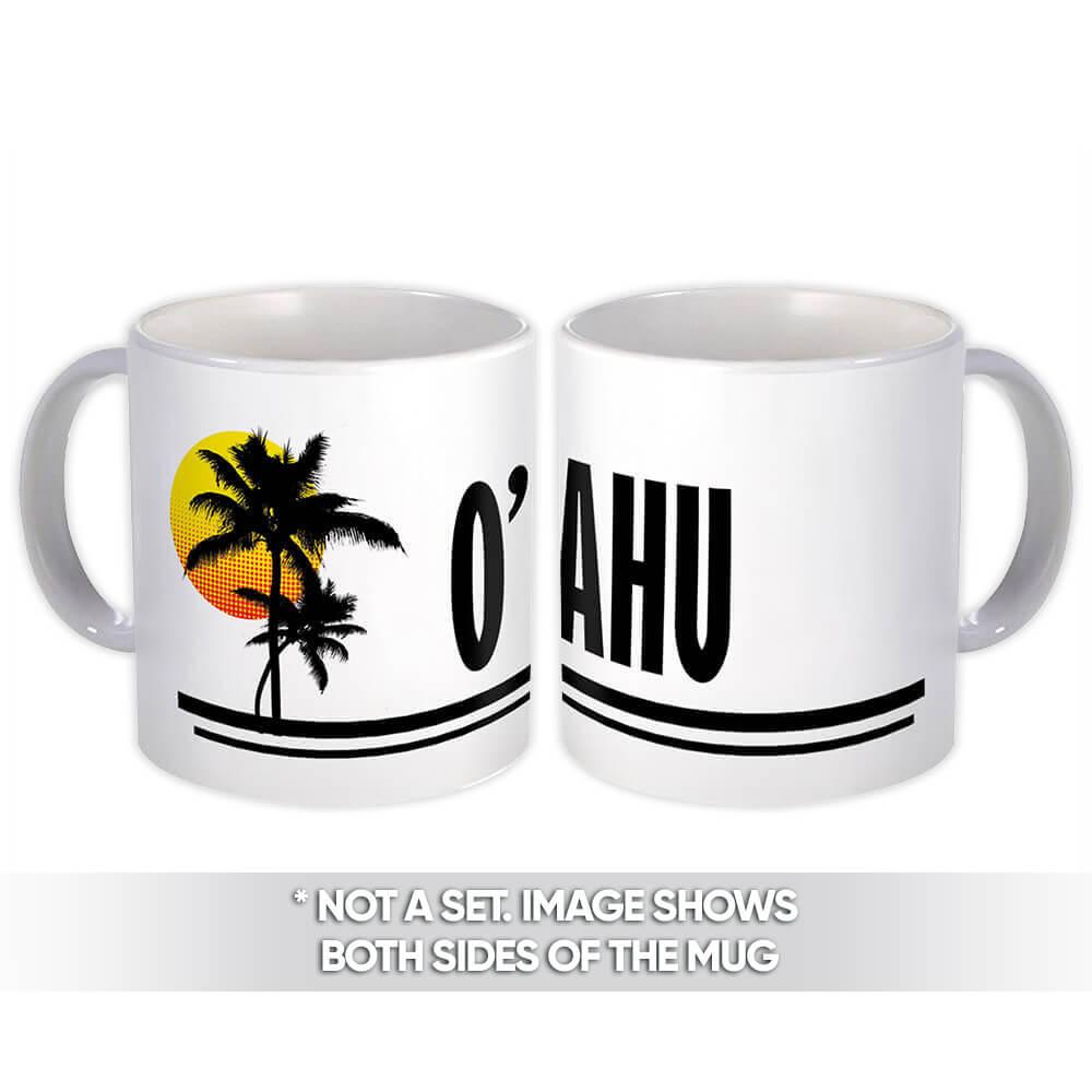 Gift Mug : O'ahu USA Tropical Beach Travel Souvenir Summer