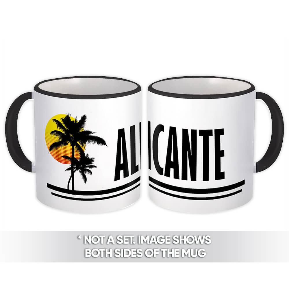 Gift Mug : Alicante Spain Tropical Beach Travel Souvenir