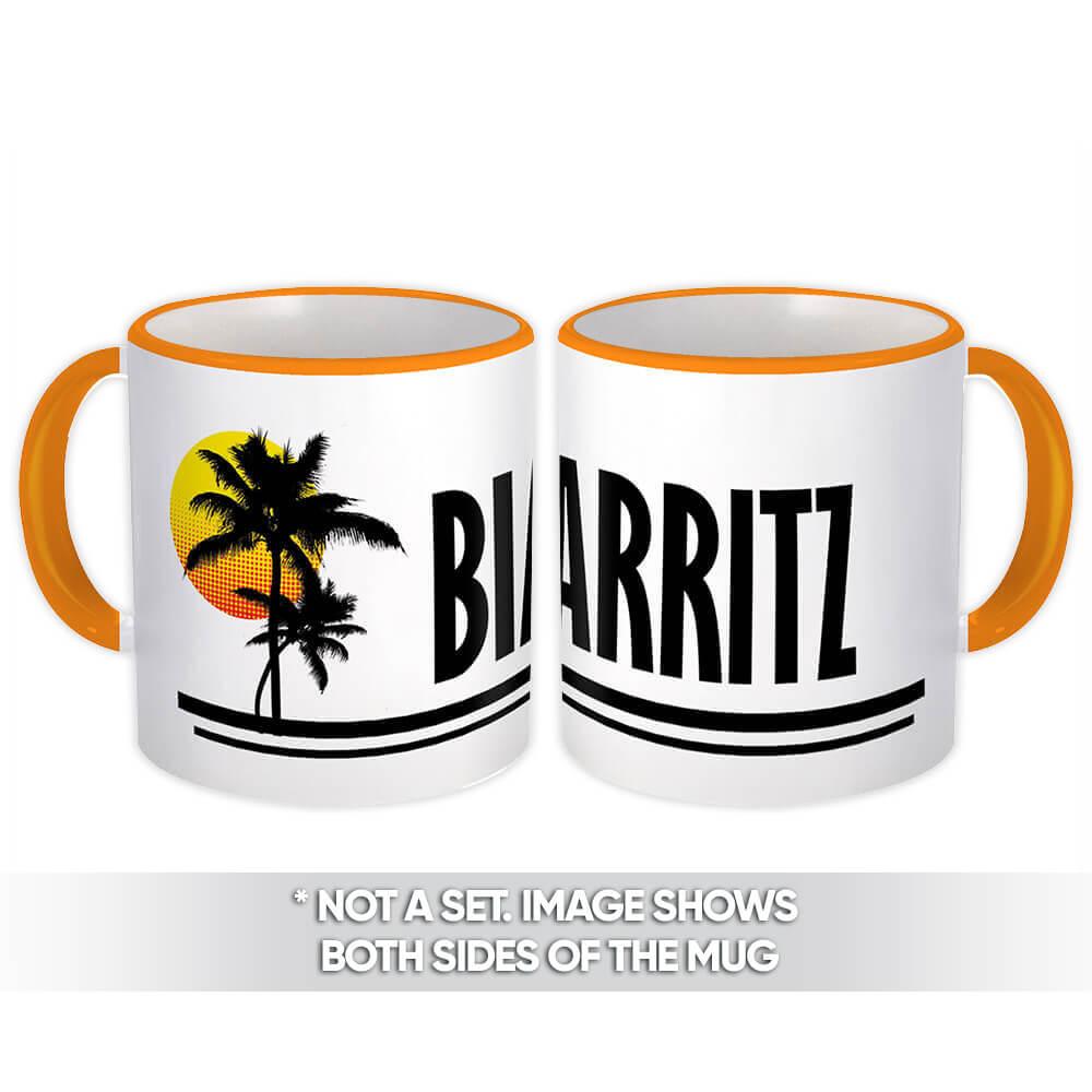 Gift Mug : Biarritz France Tropical Beach Travel Souvenir