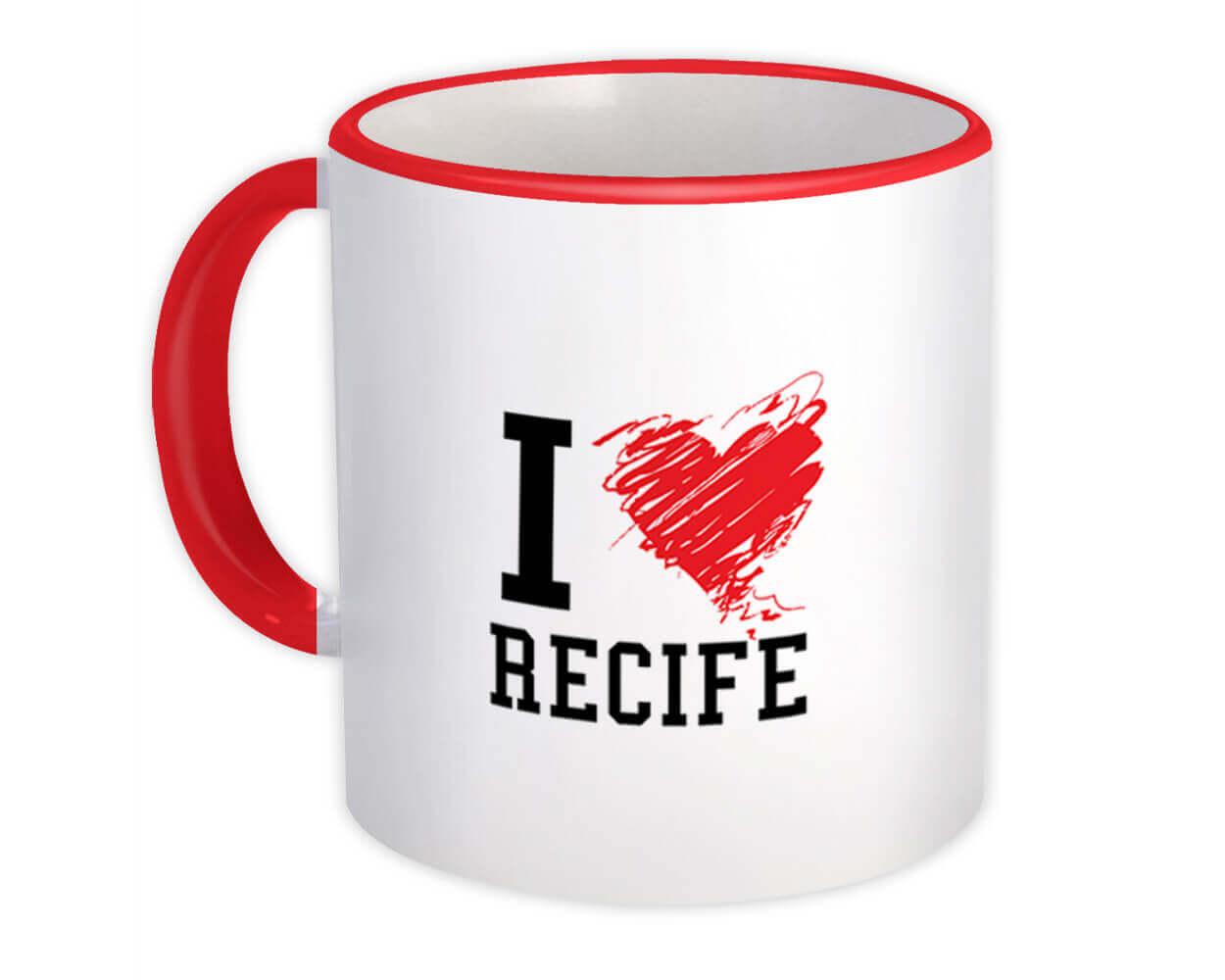 Gift Mug : I Love Recife Brasil Tropical Beach Travel Souvenir