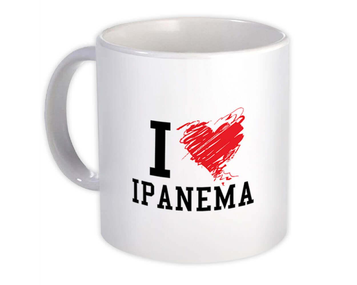 Gift Mug : I Love Ipanema Brasil Tropical Beach Travel Souvenir