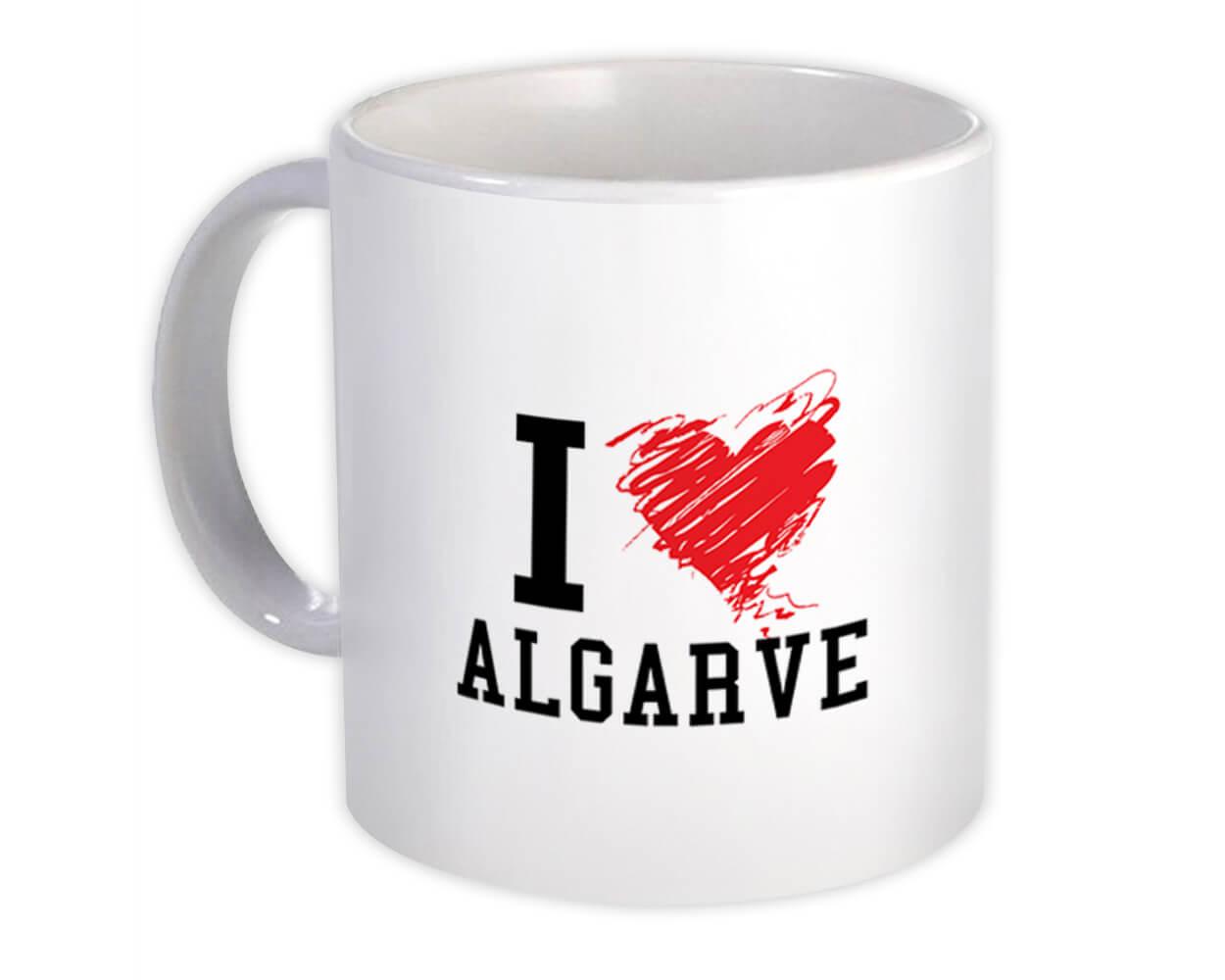 Gift Mug : I Love Algarve Portugal Tropical Beach Travel Souvenir