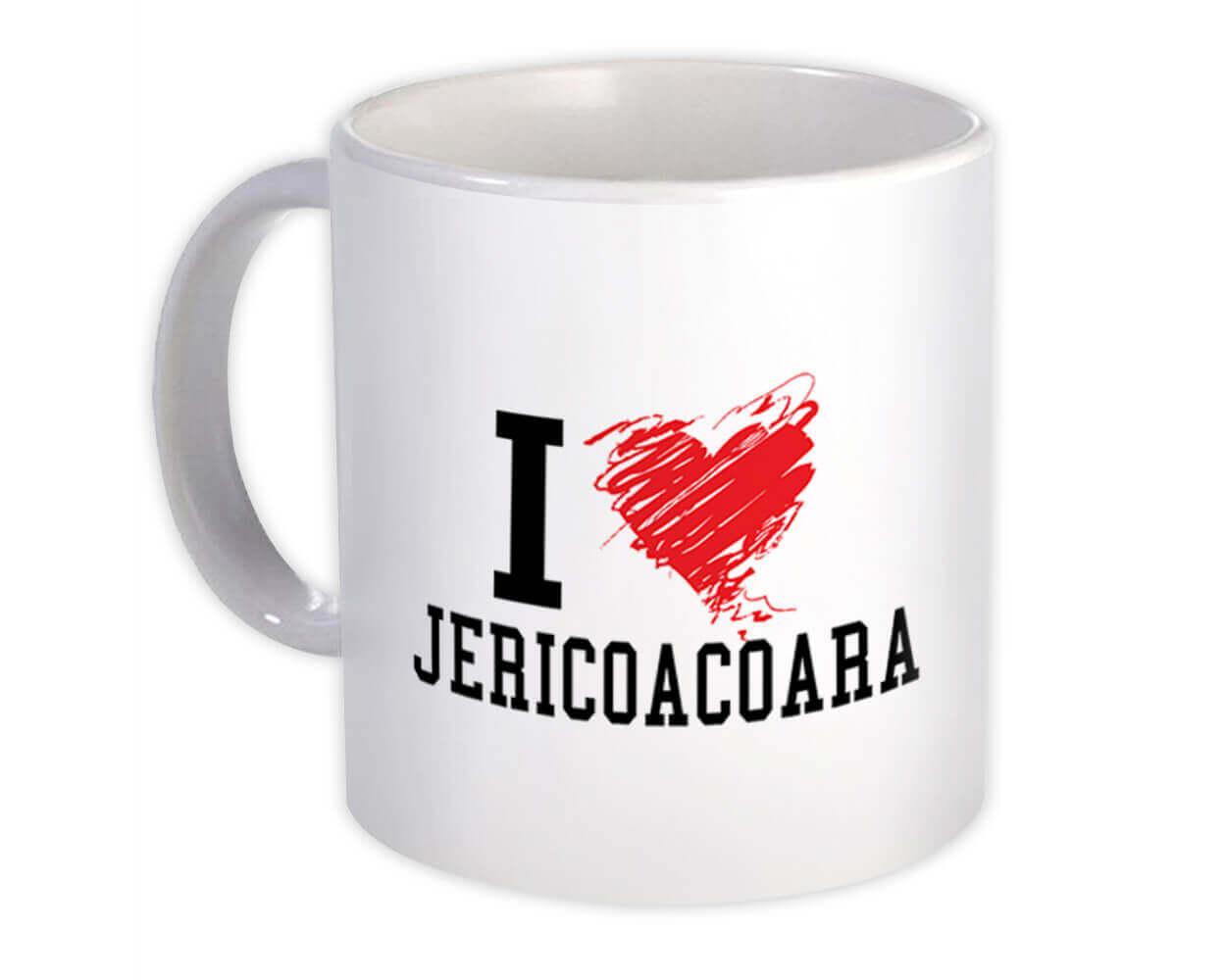 Gift Mug : I Love Jericoacoara Brasil Tropical Beach Travel Souvenir