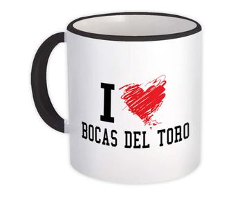 I Love Bocas del Toro : Gift Mug Panama Tropical Beach Travel Souvenir