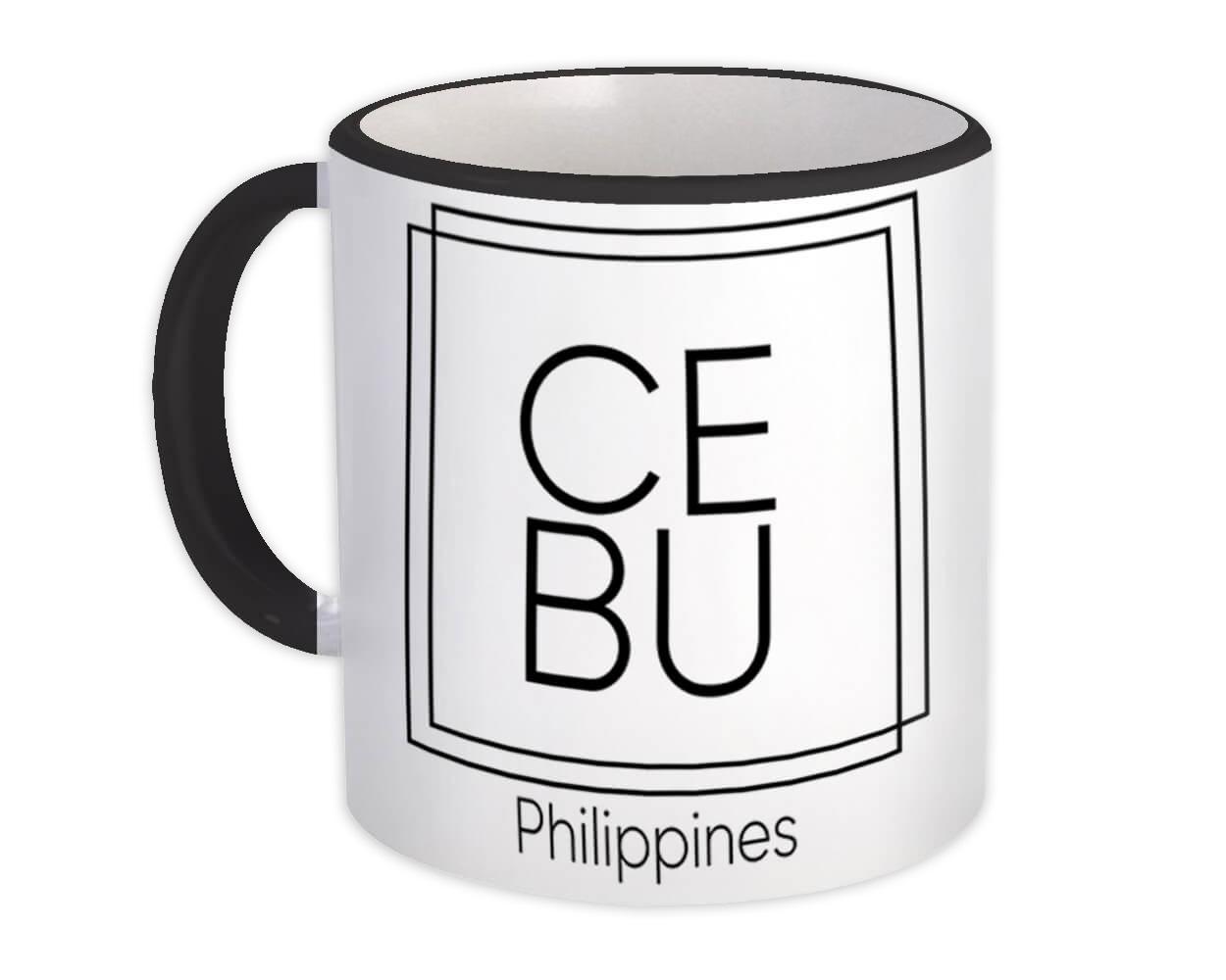 Gift Mug : Cebu Square Souvenir Travel Beach Philippines