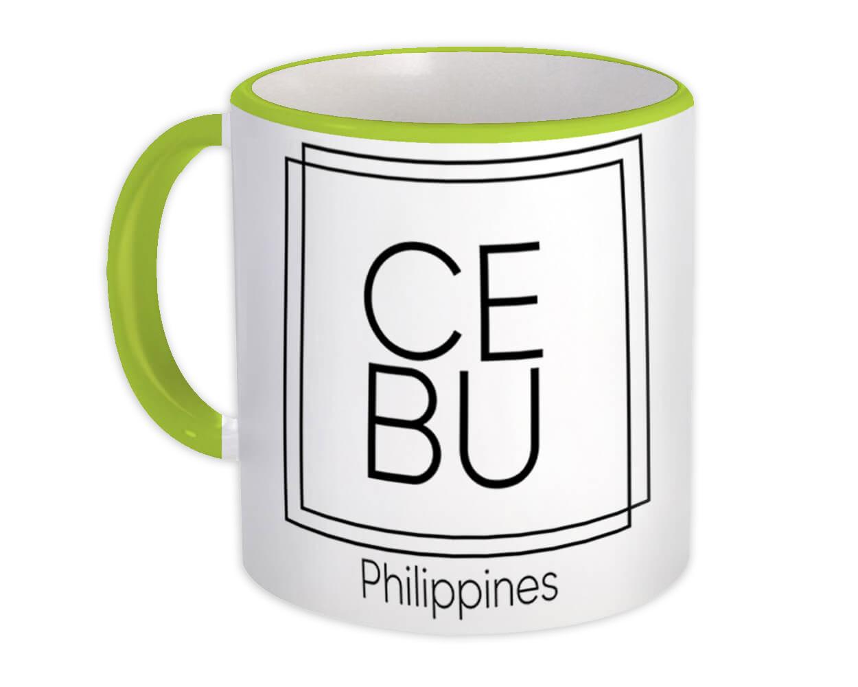 Gift Mug : Cebu Square Souvenir Travel Beach Philippines