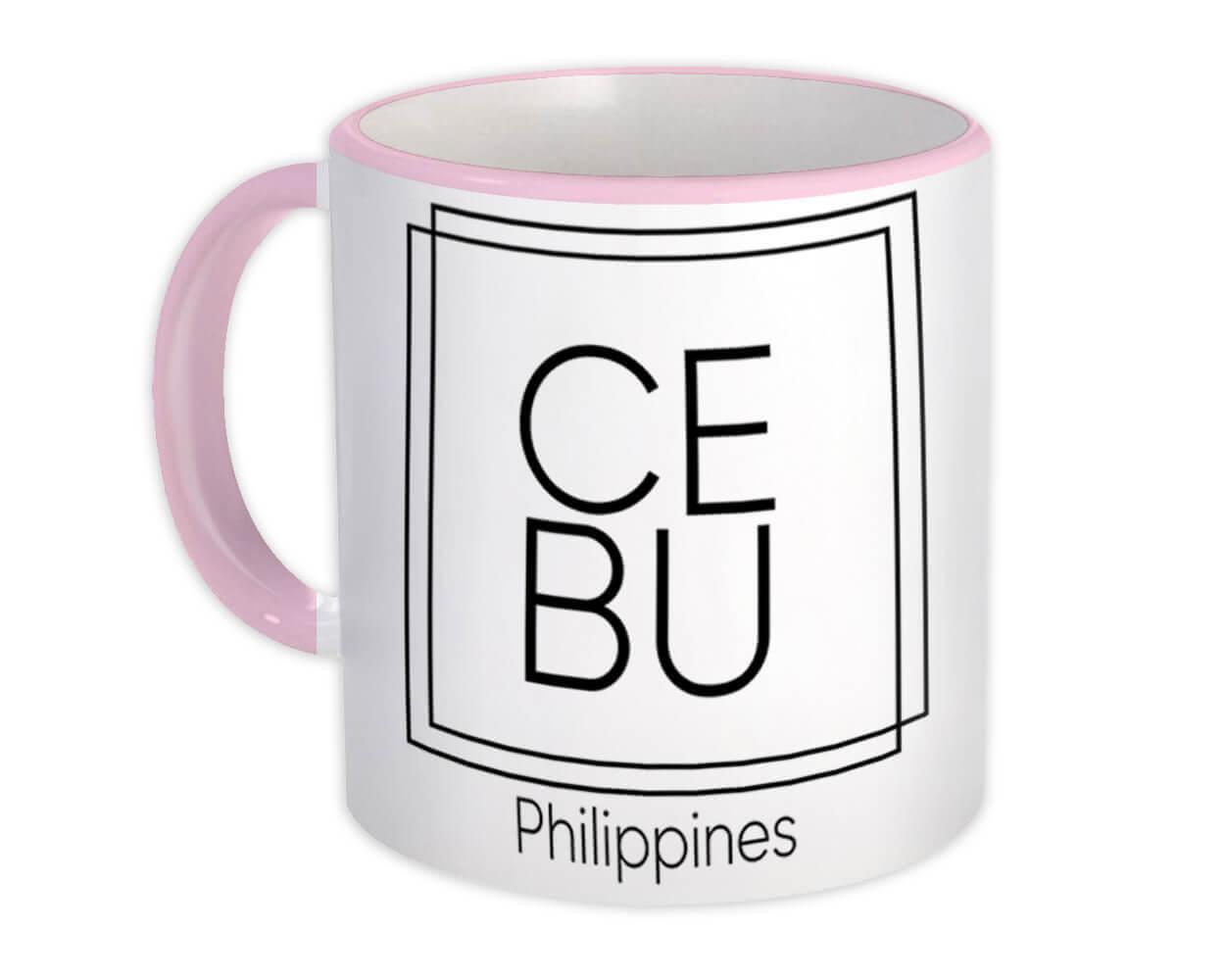 Gift Mug : Cebu Square Souvenir Travel Beach Philippines