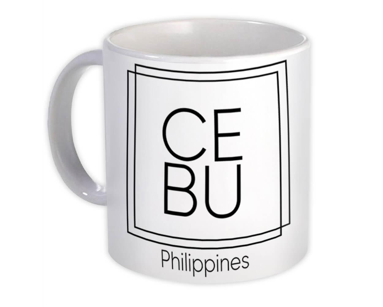 Gift Mug : Cebu Square Souvenir Travel Beach Philippines