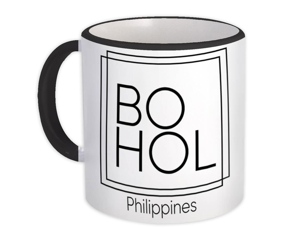 Gift Mug : Bohol Square Souvenir Travel Beach Philippines