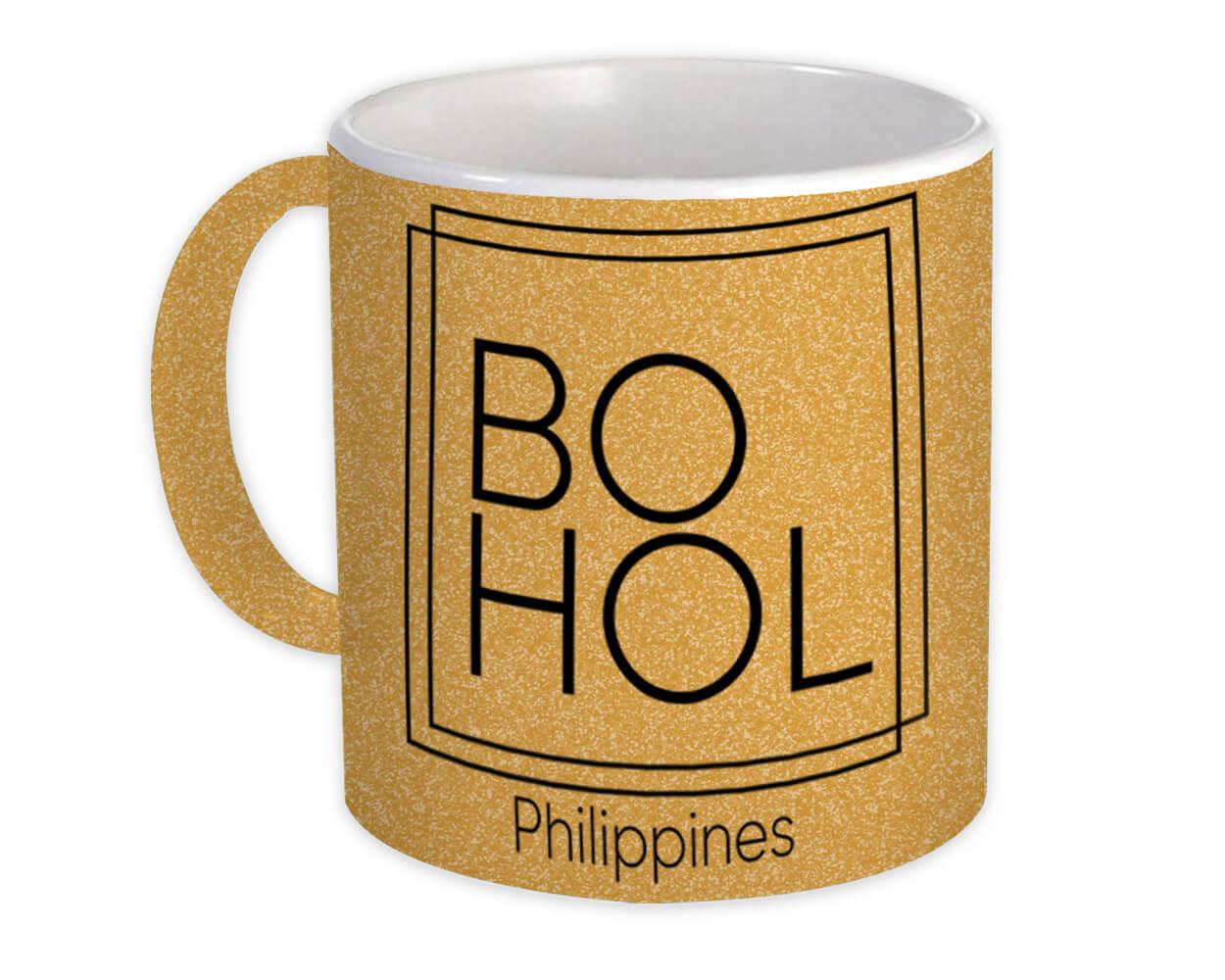 Gift Mug : Bohol Square Souvenir Travel Beach Philippines