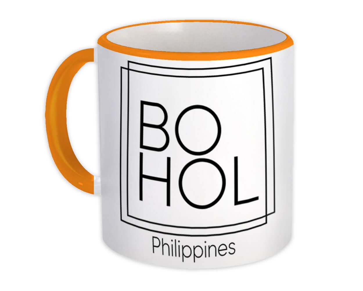 Gift Mug : Bohol Square Souvenir Travel Beach Philippines