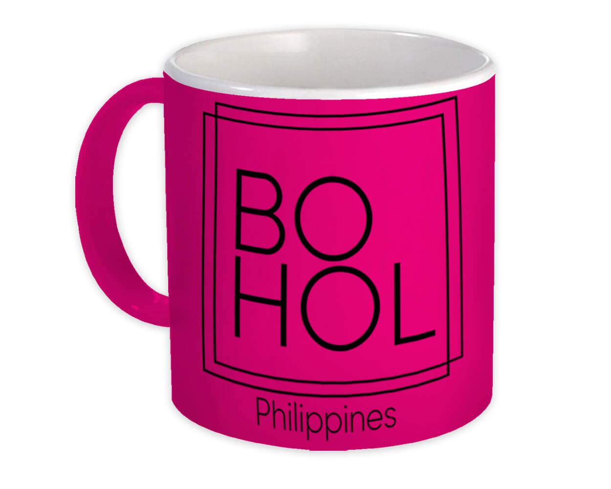 Gift Mug : Bohol Square Souvenir Travel Beach Philippines