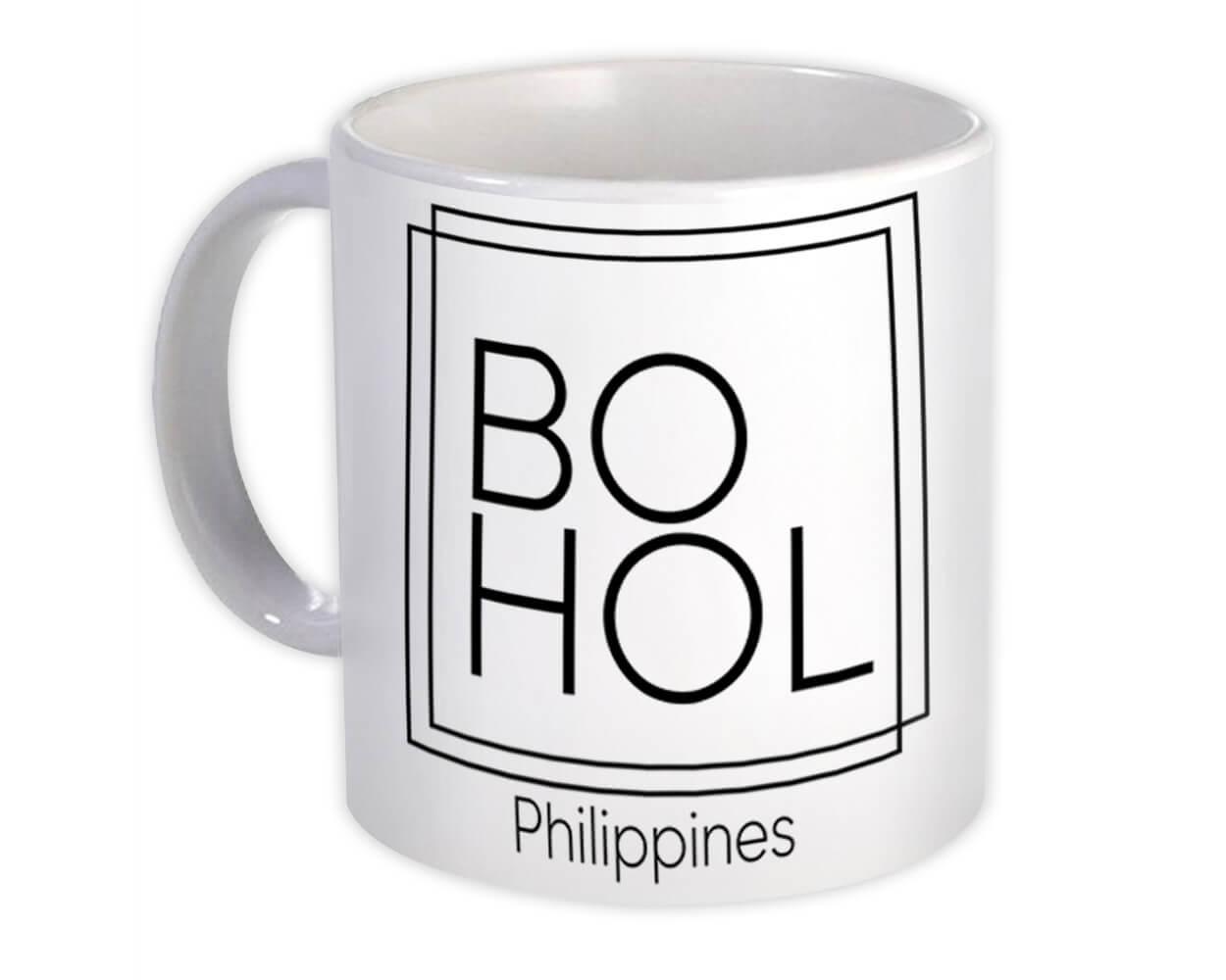 Gift Mug : Bohol Square Souvenir Travel Beach Philippines