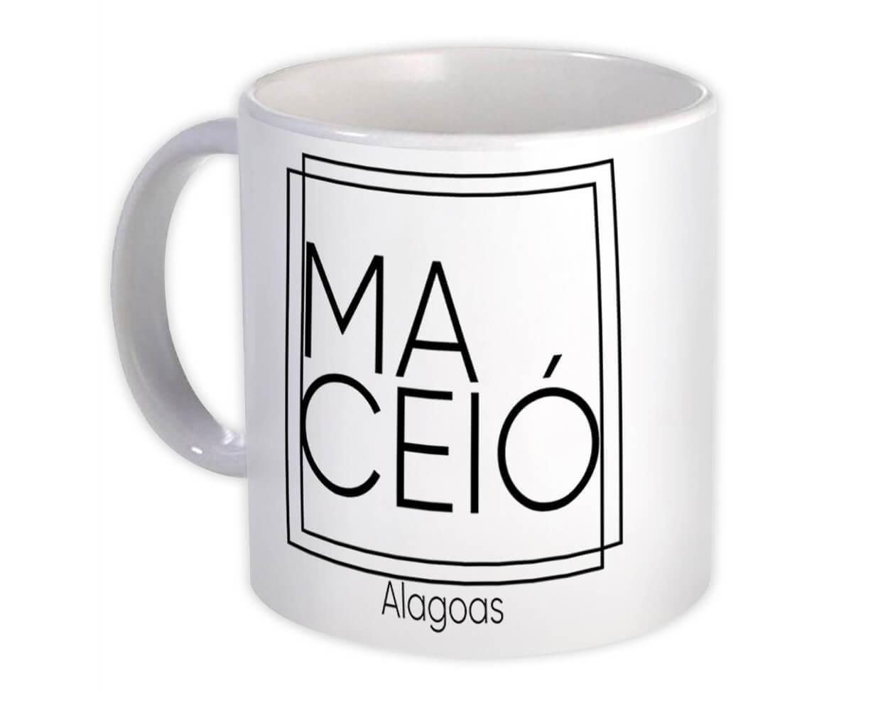 Gift Mug : Maceió Square Souvenir Travel Beach Alagoas Brasil