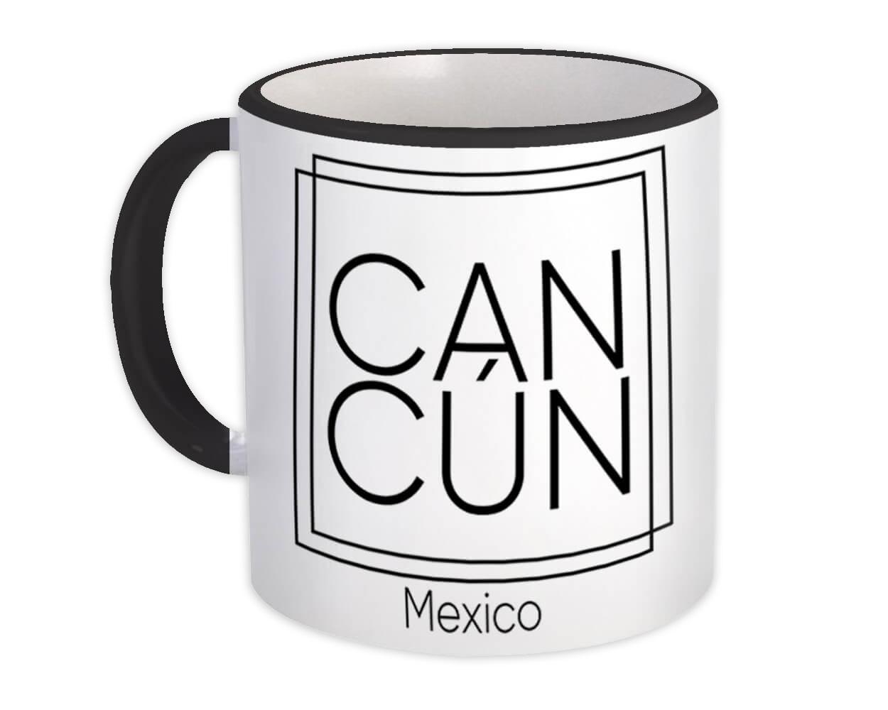 Gift Mug : Cancún Square Souvenir Travel Beach Mexico Tropical Summer