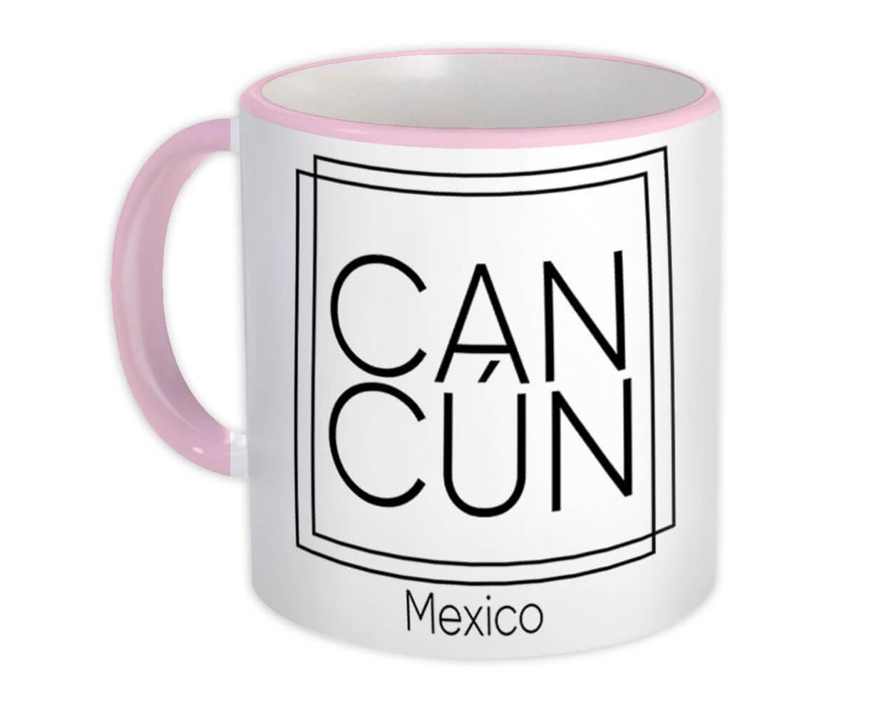 Gift Mug : Cancún Square Souvenir Travel Beach Mexico Tropical Summer