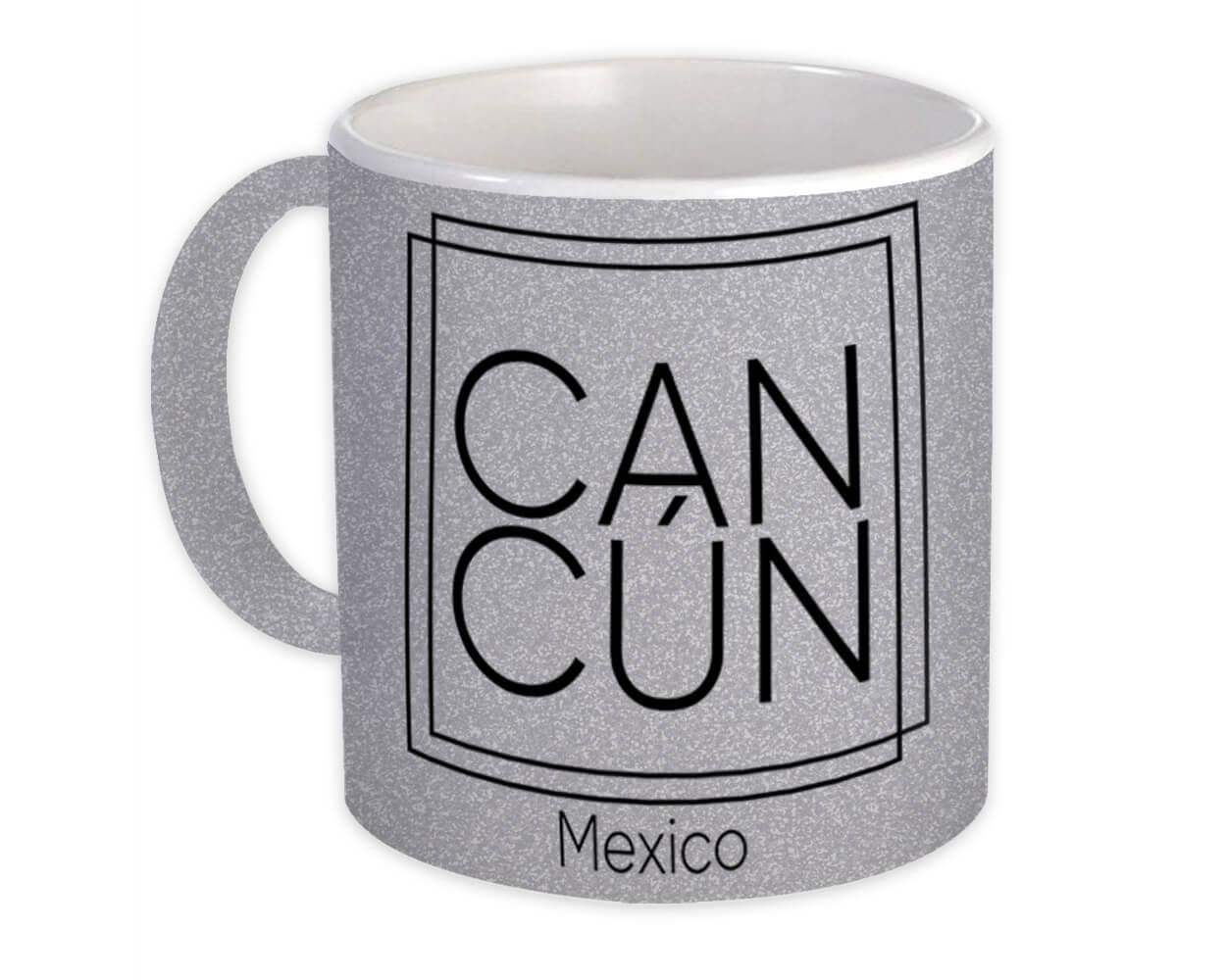 Gift Mug : Cancún Square Souvenir Travel Beach Mexico Tropical Summer