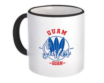 Guam Guam : Gift Mug Surfer Tropical Souvenir Travel Beach Tropical Summer Surf