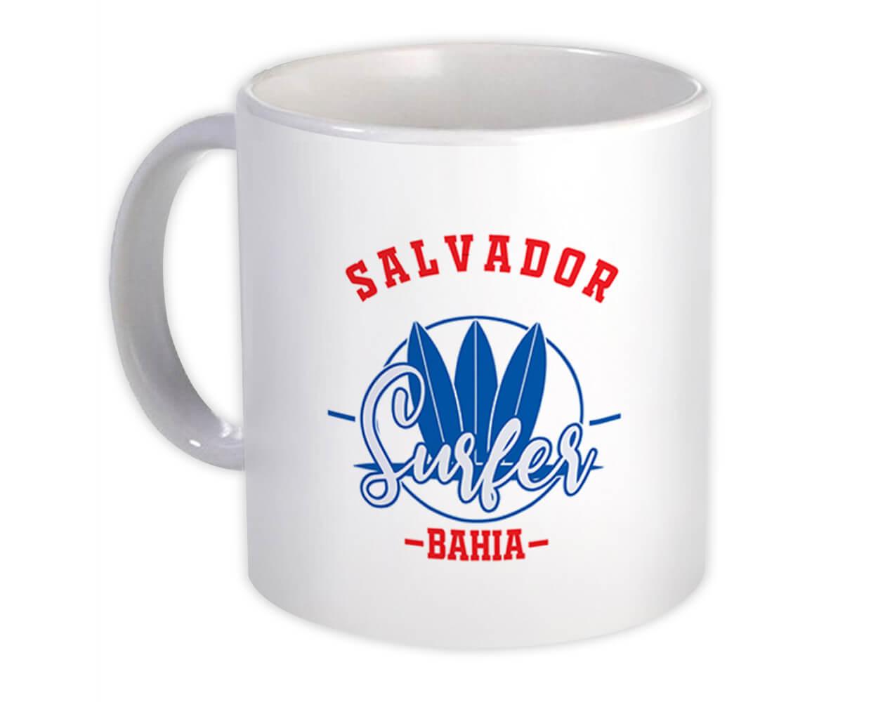 Gift Mug : Salvador Brasil Surfer Tropical Souvenir Travel