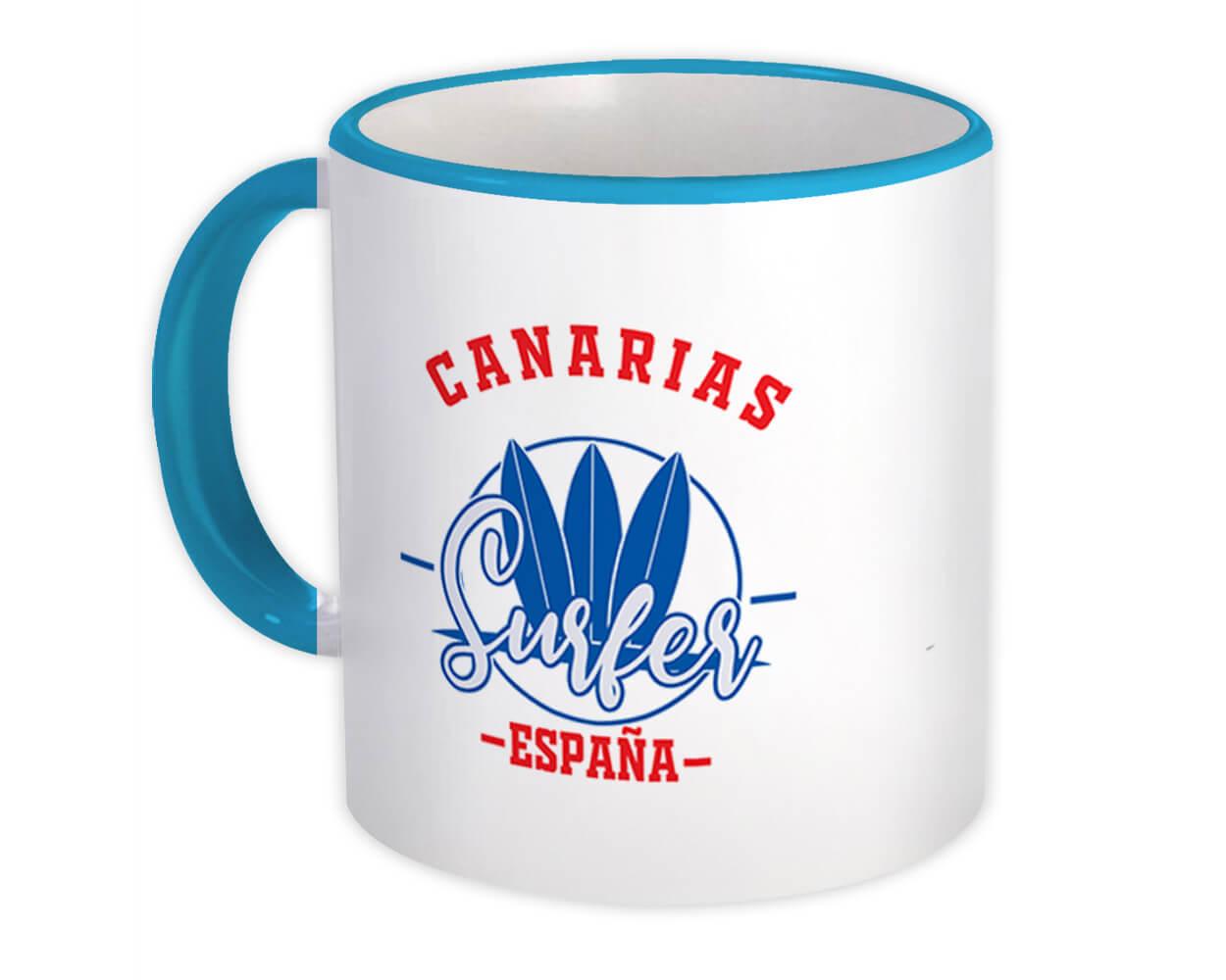 Gift Mug : Canarias Spain Surfer Tropical Souvenir Travel