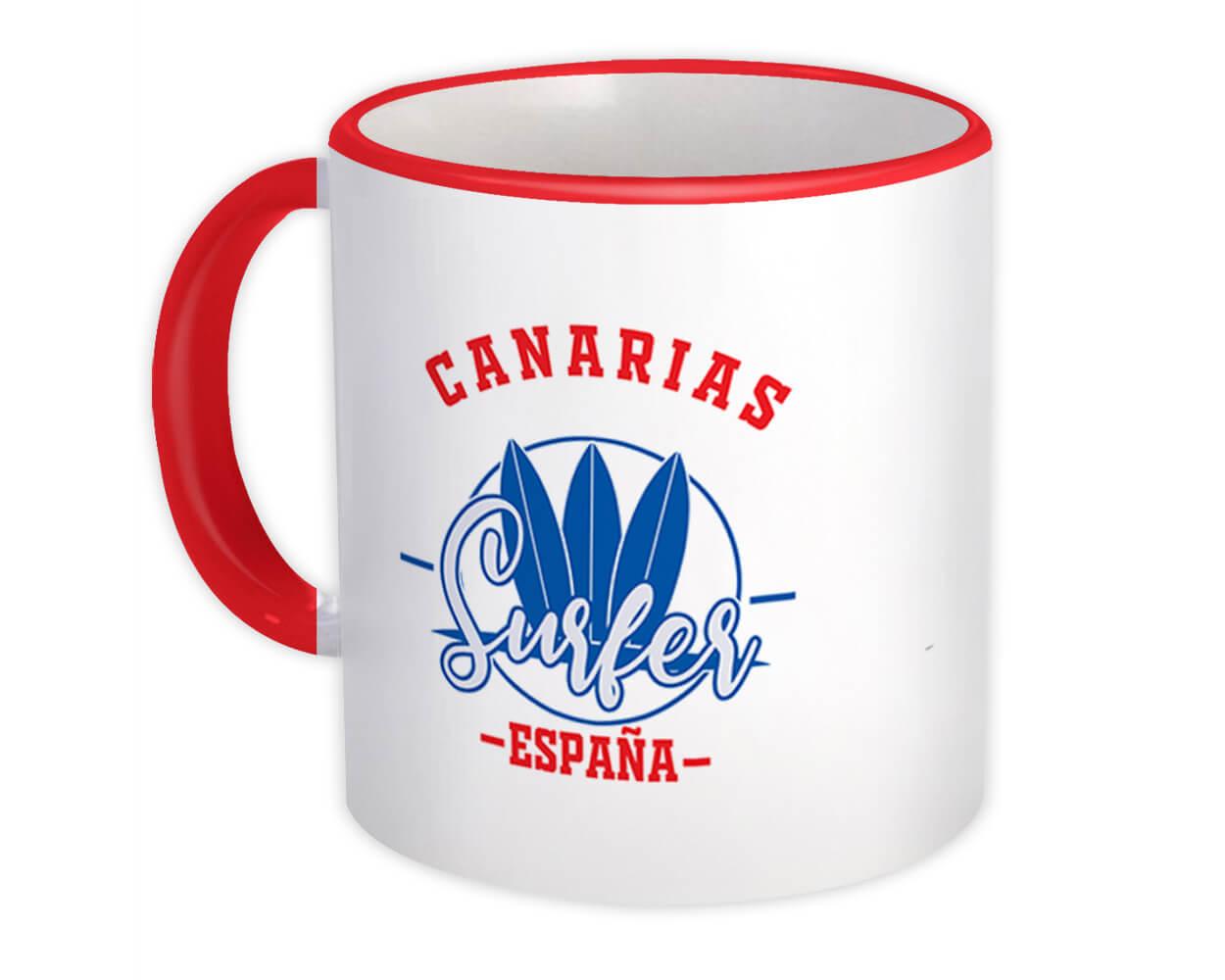 Gift Mug : Canarias Spain Surfer Tropical Souvenir Travel