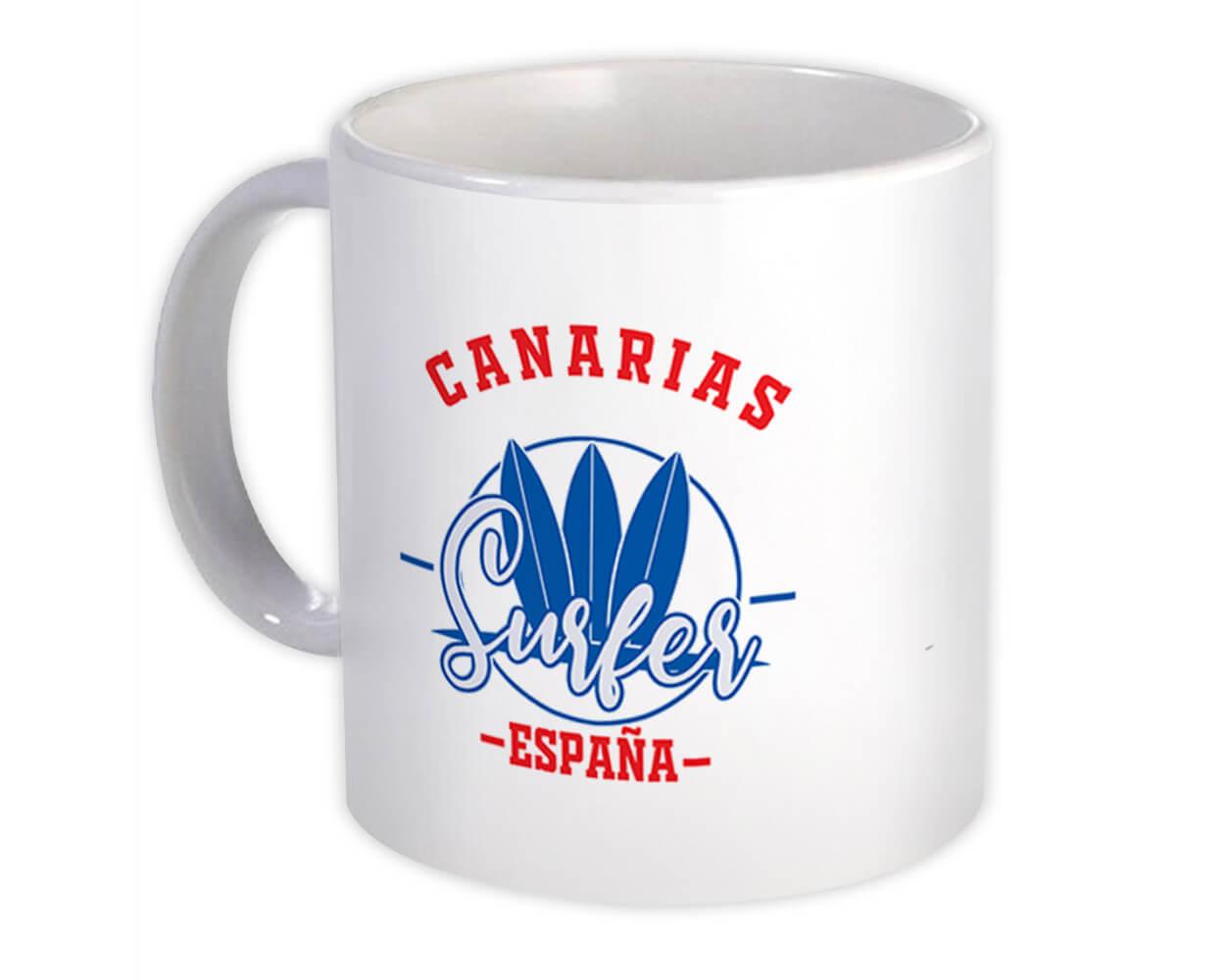 Gift Mug : Canarias Spain Surfer Tropical Souvenir Travel