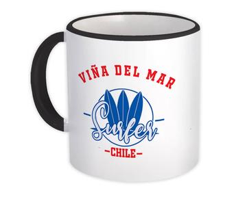 Viña del Mar Chile : Gift Mug Surfer Tropical Souvenir Travel