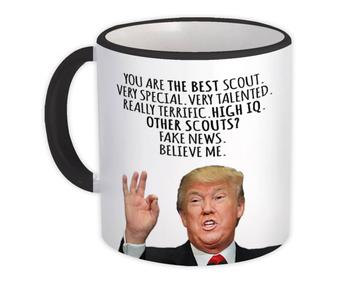 SCOUT Funny Trump : Gift Mug Best SCOUT Birthday Christmas Jobs