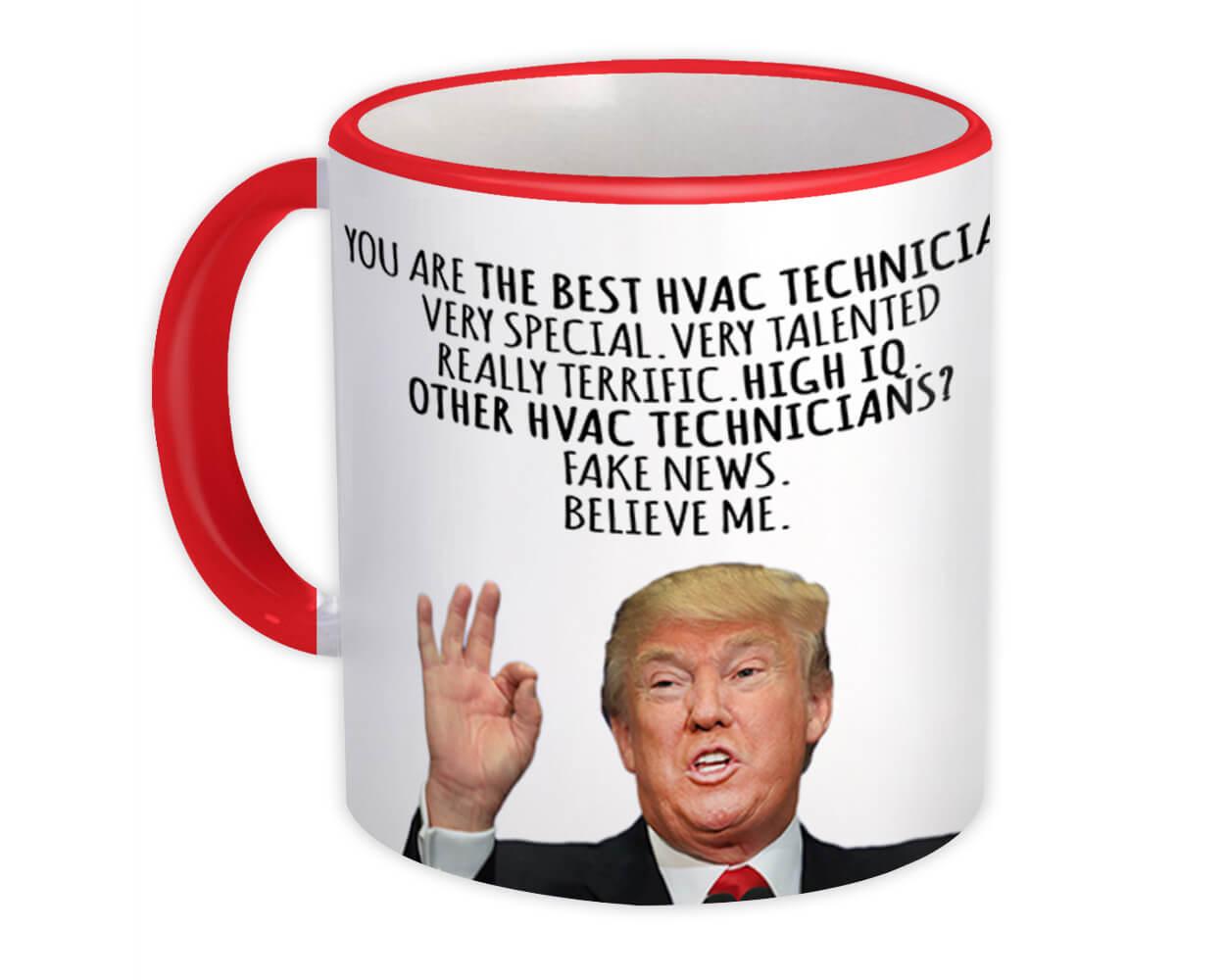 Gift Mug : HVAC TECHNICIAN Funny Trump Best Birthday Christmas Jobs