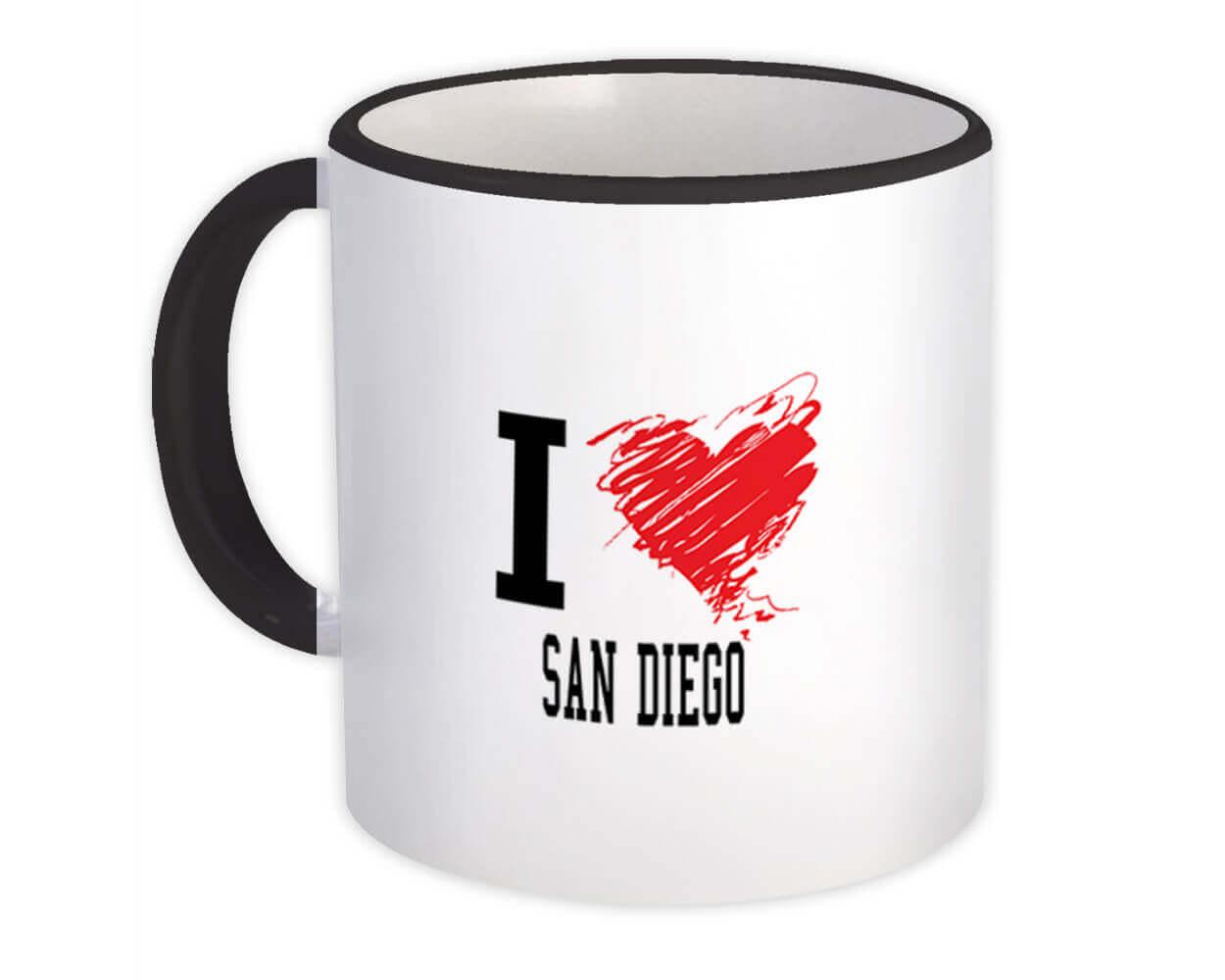 Gift Mug : I Love San Diego USA Tropical Beach Travel Souvenir