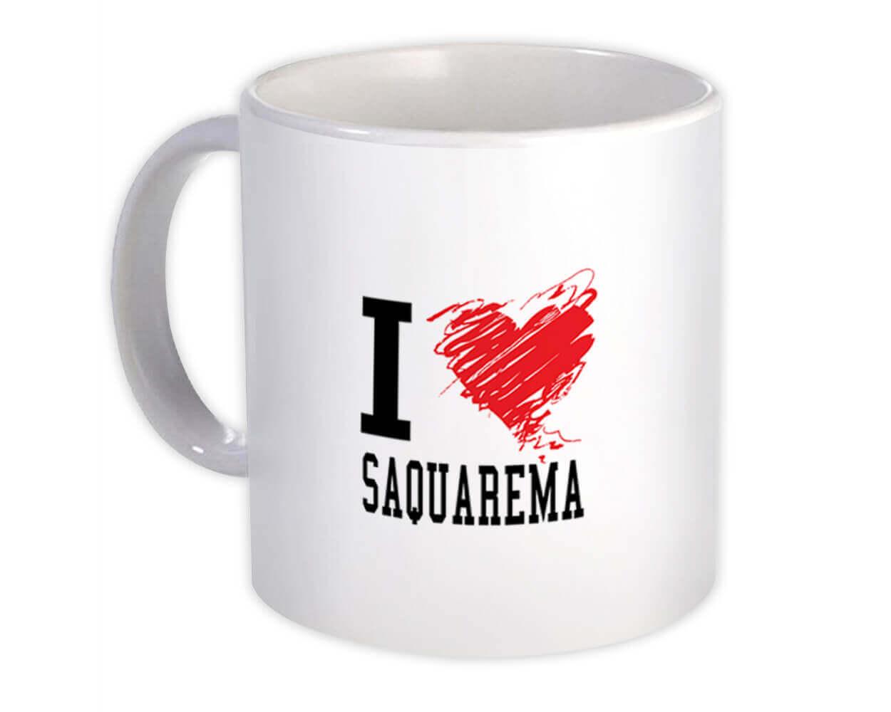 Gift Mug : I Love Saquarema Brasil Tropical Beach Travel Souvenir