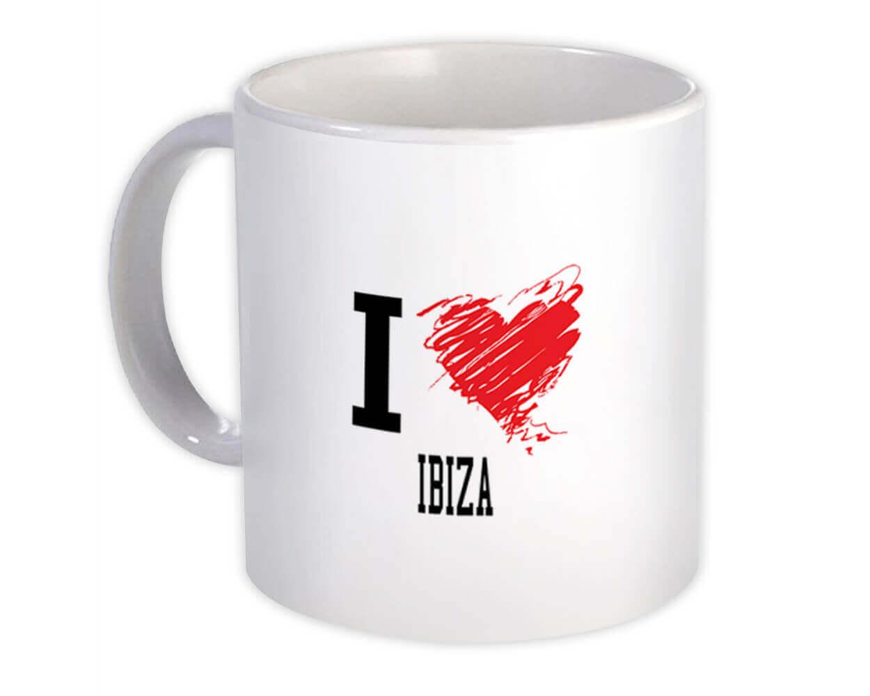 Gift Mug : I Love Ibiza Spain Tropical Beach Travel Souvenir