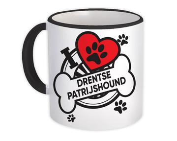 Drentse Patrijshound: Gift Mug Dog Breed Pet I Love My Cute Puppy Dogs Pets Decorative