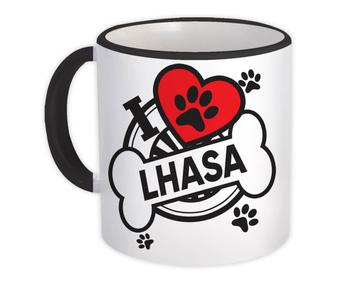 Lhasa: Gift Mug Dog Breed Pet I Love My Cute Puppy Dogs Pets Decorative