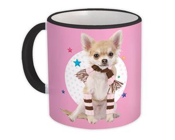 Chihuahua Polka Dots : Gift Mug Cute Sweet Pet Animal Dog Patchwork Winter Puppy