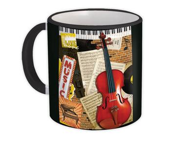 Classical Music Concert Violin Musical Notes Piano : Gift Mug Lover Theatre Decor