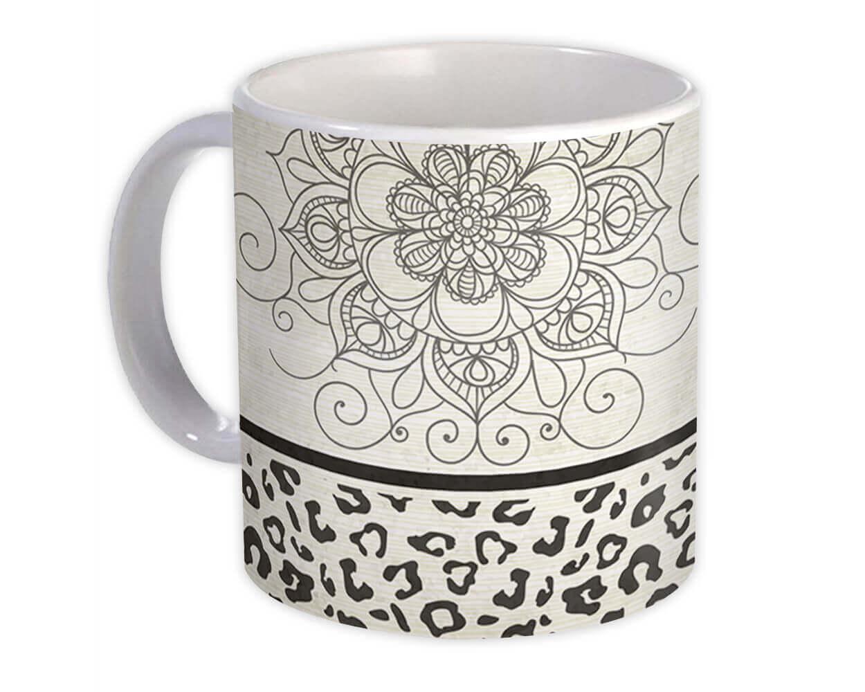 Gift Mug : Mandala Vintage Animal Print Leopard Pattern For Her