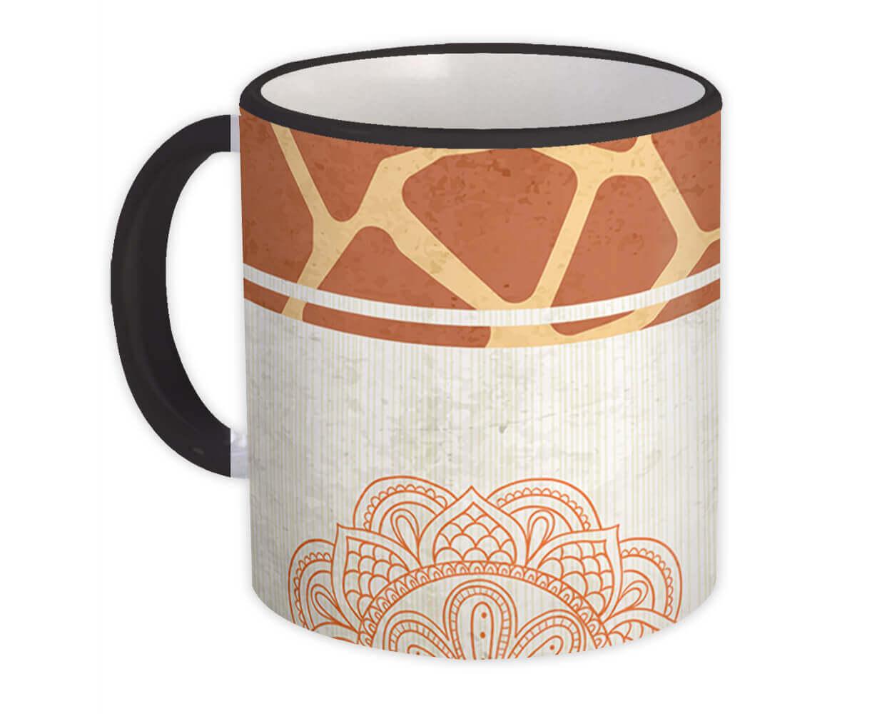 Gift Mug : Mandala Vintage Animal Print Giraffe Pattern For Her