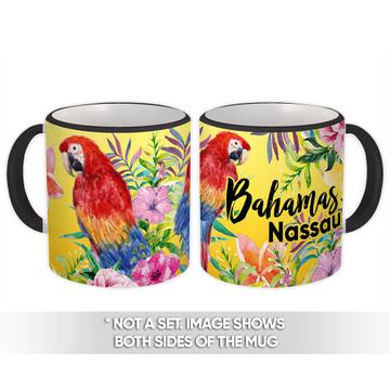 Customizable Macaw Bahamas : Gift Mug Tropical Bird Personalized Parrot Nassau Ecology Nature Aviary