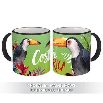 Customizable Toucan : Gift Mug Costa Rica Personalized Souvenir Tour Central America Bird