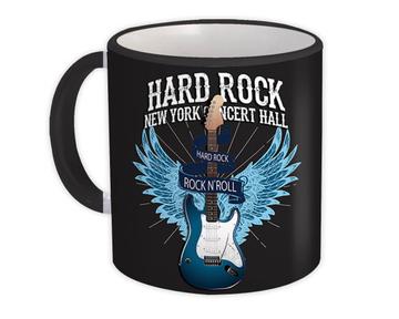 Rock Guitar Wings Tattoo New York Concert Hall : Gift Mug Music Wall Print