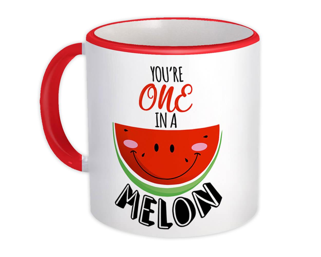 Gift Mug : One in a Melon Watermelon Summer Cute Funny Joke Cup