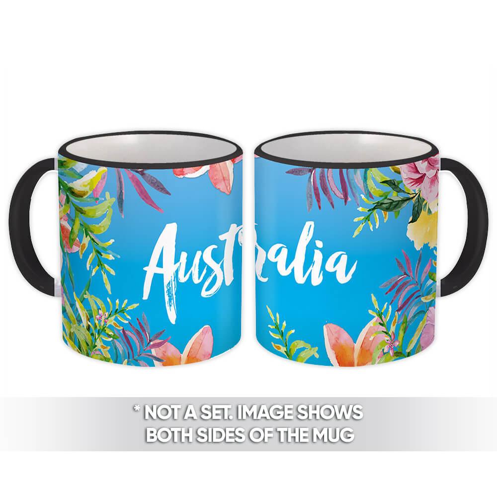 Gift Mug : Flowers Australia Tour Souvenir Tropical Botanical Travel Country