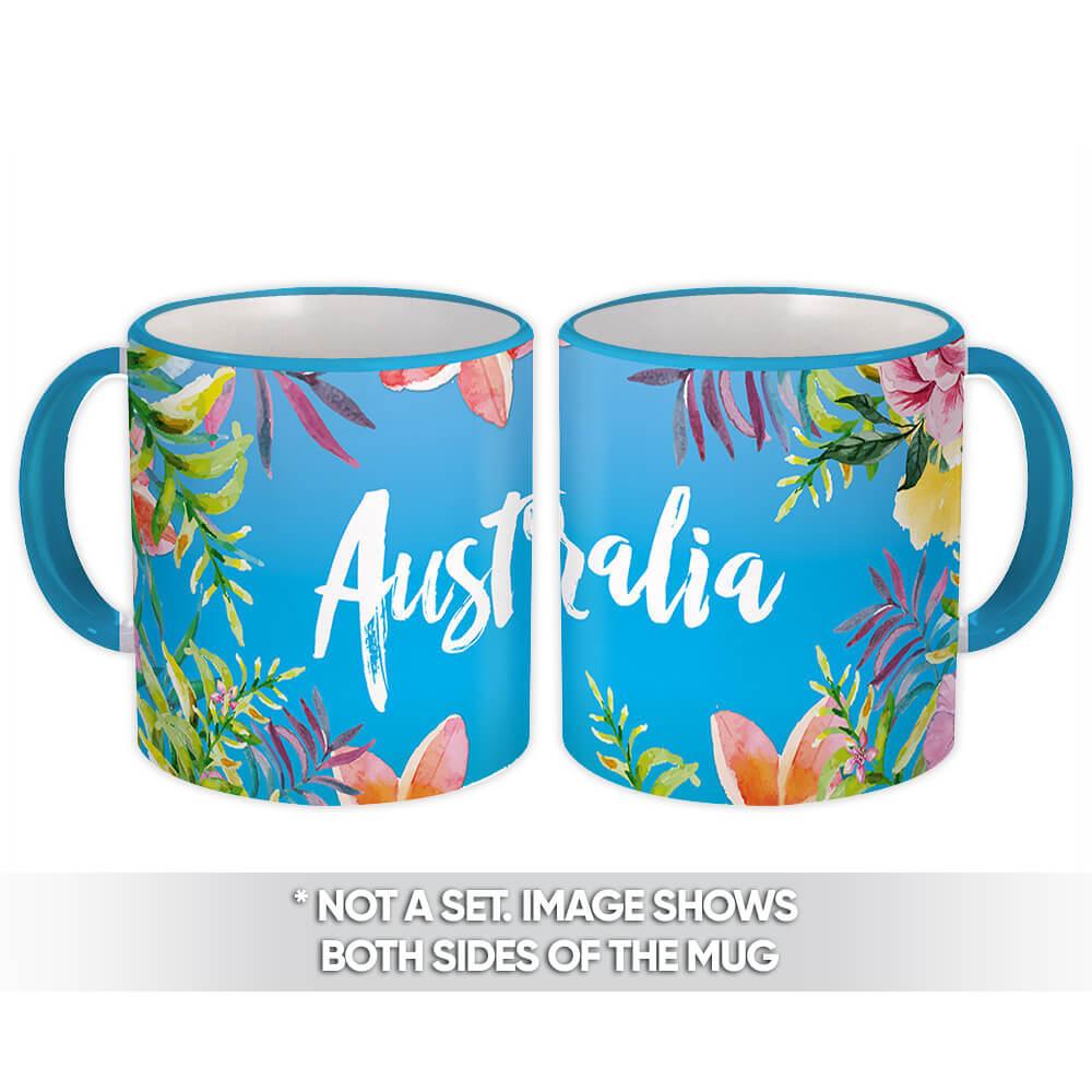 Gift Mug : Flowers Australia Tour Souvenir Tropical Botanical Travel Country