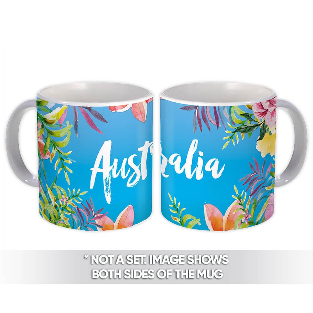 Gift Mug : Flowers Australia Tour Souvenir Tropical Botanical Travel Country