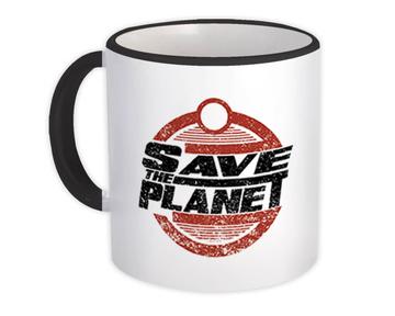 Eco Friendly Save The Planet : Gift Mug Rustic Kraft Carton Recyclable Reusable
