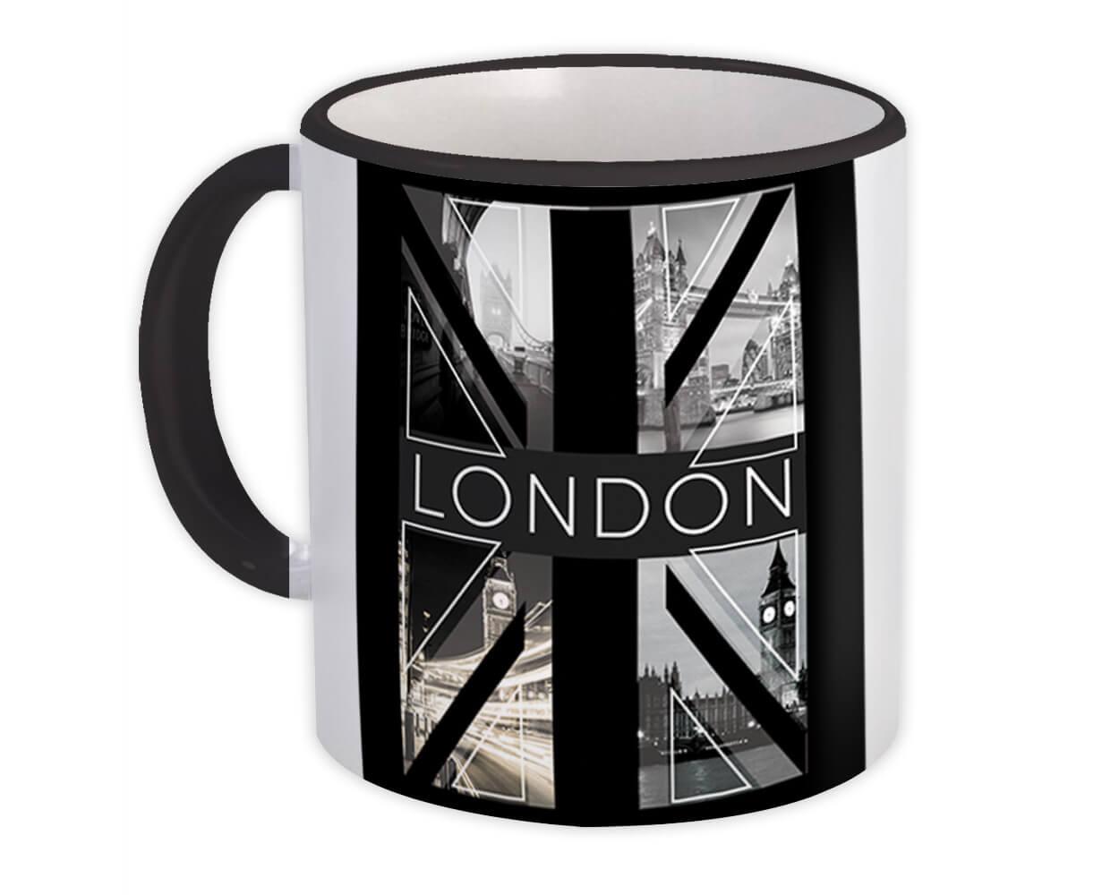 Gift Mug : London Black and White Photography Travel England Souvenir