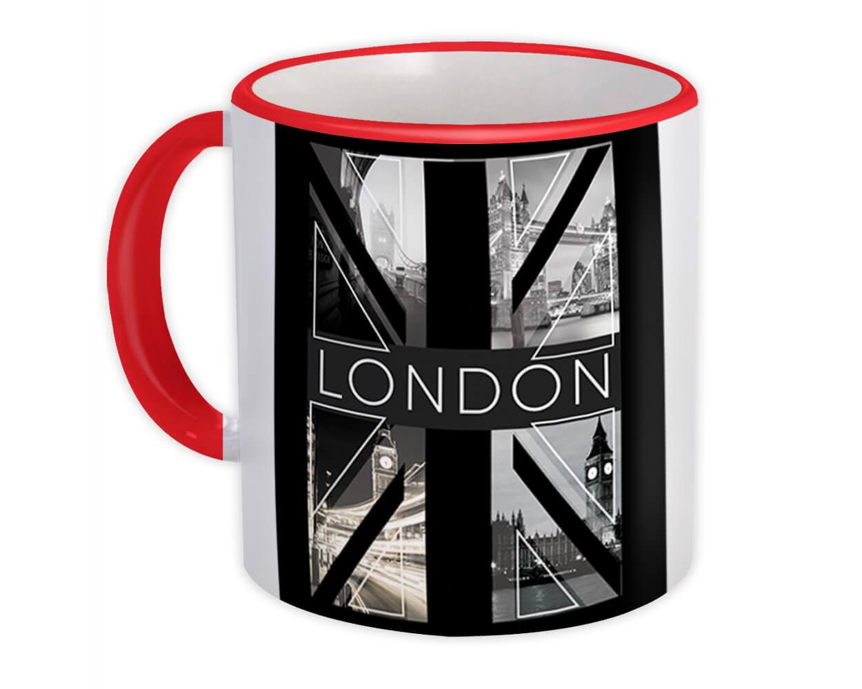 Gift Mug : London Black and White Photography Travel England Souvenir