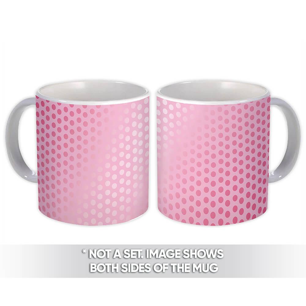 Gift Mug : Pink Polka Dots Modern Contemporary Pastel